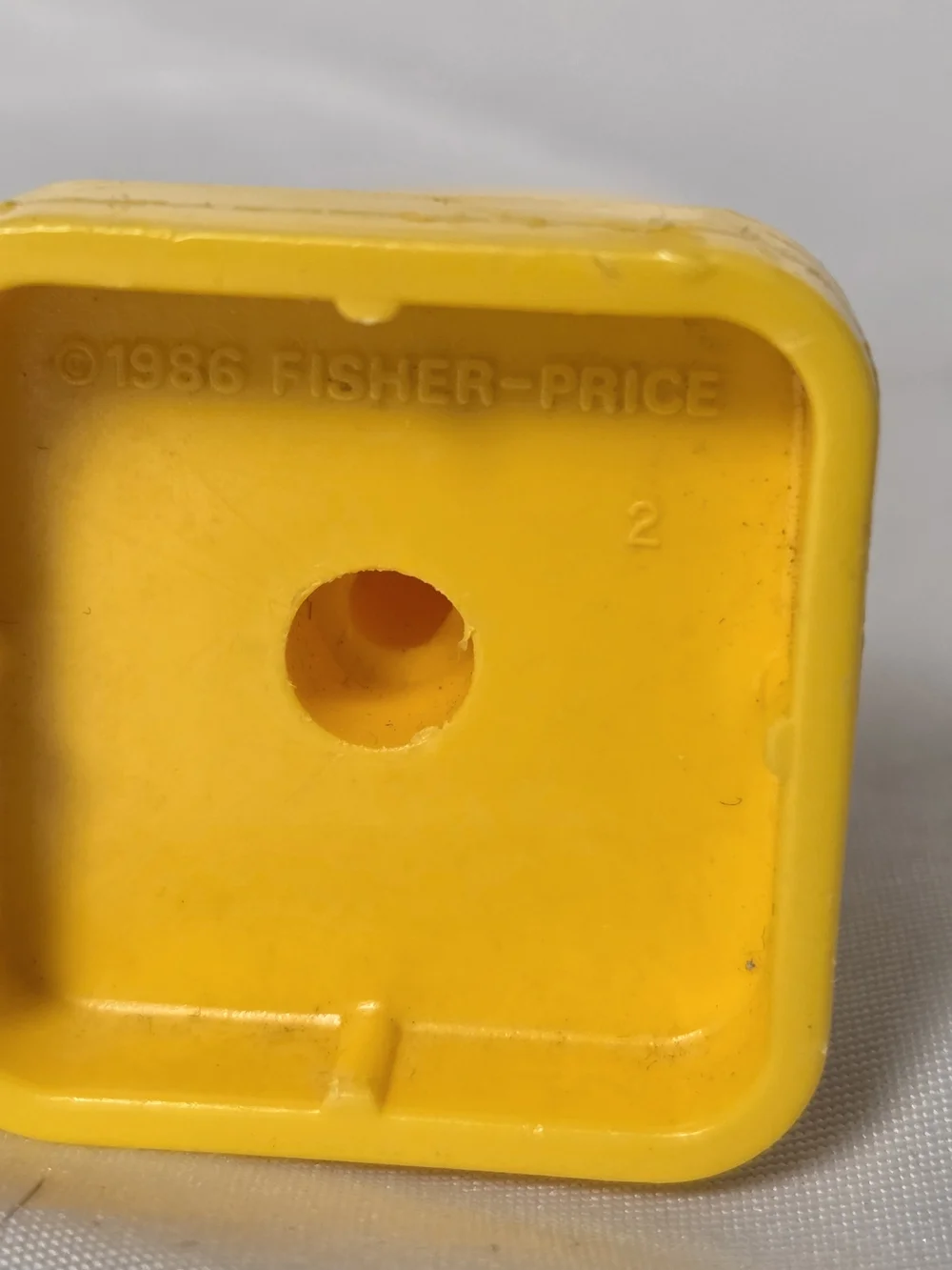 Vintage Fisher Price Little People Yellow Parking Meter Play Family Town City‎